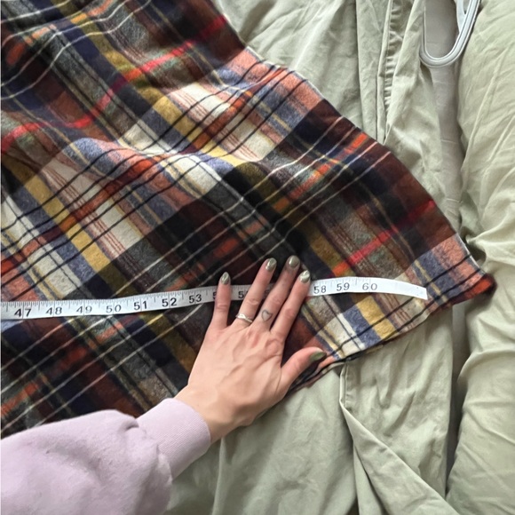 Vintage Flannel Plaid Circle Skirt XS 24” - Picture 9 of 9